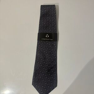 Vintage CLAIBORNE Silk Tie Black and Gray NWT
